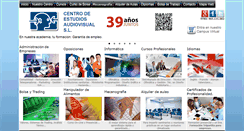 Desktop Screenshot of centroaudiovisualsl.es