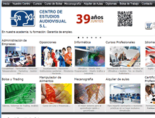 Tablet Screenshot of centroaudiovisualsl.es